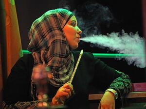 An Arab girl smoking Hookah, is it a shame?