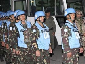 قوات حفظ السلام الذين اطلق سراحهم في عمان يوم السبت 
