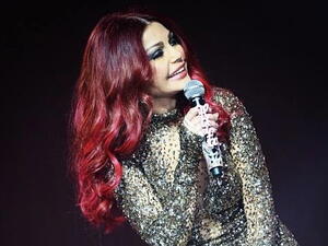 Haifa Wehbe is now officially a redhead! (Image: Facebook)
