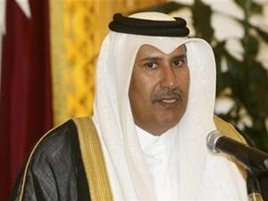 الشيخ حمد بن جاسم آل ثاني رئيس وزراء قطر.
