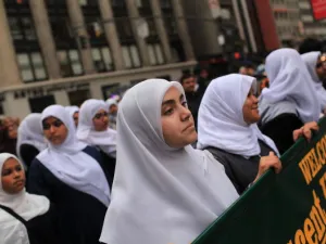 Pankaj Mishra points to moral narcissism and a 'rather weird obsession with head scarves'