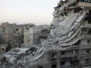 اثار للدمار في حمص