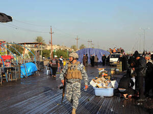 موقع هجوم انتحاري في منطقة الدورة جنوب بغداد
