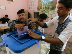 قوات الامن العراقية ادلت باصواتها 