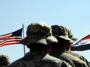 مراسم نقل القيادة من الاميركيين الى العراقيين قرب الحويجة في ايار/مايو الماضي
