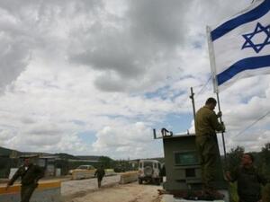 حاجز اسرائيلي قرب مدينة نابلس