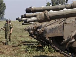 دبابات اسرائيلية قرب الجولان