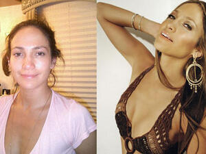 جنيفير لوبيز مع-بدون ماكياج! جنيفير لوبيز مع-بدون ماكياج!