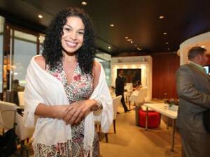 Jordin Sparks at the Dubai World Cup on Saturday. (Photo: Abdel-Krim Kallouche/Gulf News)