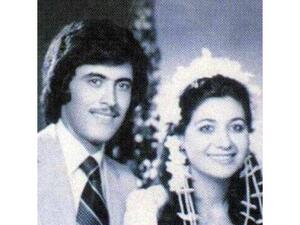 Kazem El Saher on his wedding day 34 years ago. (Image: 