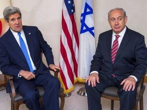 كيري خلال لقائه مع نتانياهو