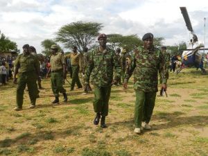 قوات الامن الكينية في كينوك
