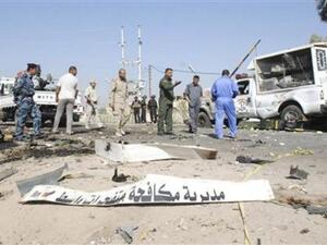 موقع تفجير في الكوت جنوبي بغداد يوم الاحد
