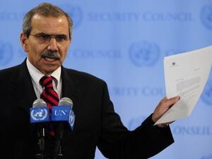 السفير اللبناني الى الامم المتحدة نواف سلام يعلن استلام طلب عضوية دولة فلسطين في نيويورك