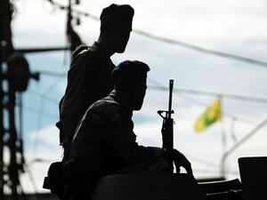 The Lebanese army patrolling