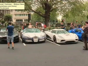 Screenshot from the video showing some of the cars mentioned.