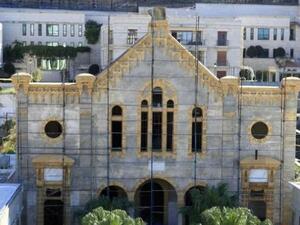 Historic renovation of the Maghan Abraham Synagogue in central Beirut underway in January 2010 (Photo: Facebook)