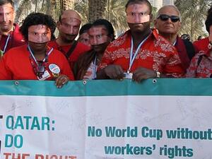 Qatar's construction sector has one of the highest percentages of expatriate labor globally (Courtesy of Karim Jaafar/AFP/Getty Images)