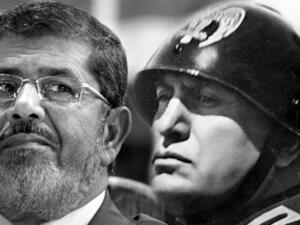 A portmanteau of Mursi and Benito Mussolini, the new tag is just one example of how Mursi’s decree drew fire. 