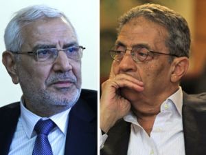 عمرو موسى يواجه ابوالفتوح 