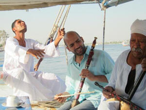 Mina Girgis, Nile Project founder discovers the river's musical roots (Photo: Courtesy of Nile Project team)