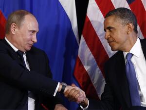 Obama called his counterpart Vladimir Putin Tuesday to discuss the Syrian peace conference set to begin Wednesday in the Swiss city of Montreux (File Archive/AFP)
