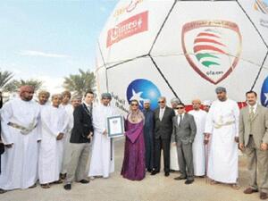 Oman has reportedly made the world's largest football (Photo courtesy of Times of Oman)
