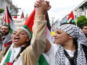 Thousands of demonstrators staged a protest in the village of Kafr Kanna on Saturday afternoon. (AFP/File)  