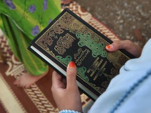 Koran recitals committed to memory by young girl save her from a rapist's intentions. It seems this rapist was God-fearing, but not all are.