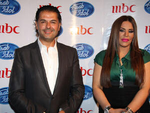 الفنانة الإماراتية أحلام والفنان راغب علامة 