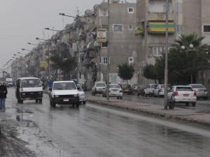 Inclement weather in Alexandria.  The weather creates the only storm at Egypt's first round of elections which otherwise go off better than expected. Inclement weather in Alexandria.  The weather creates the only storm at Egypt's first round of elections which otherwise go off better than expected.
