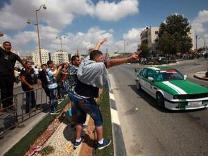 سباق للسيارات في رام الله
