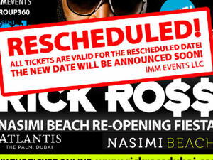 Rick Ross concert: Rescheduled