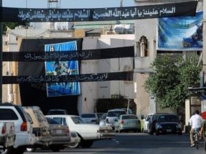 شارع في القطيف حيث الغالبية من السكان من الشيعة 