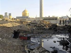 موقع تفجير قرب مرقد السيدة زينب بجنوب دمشق
