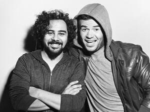 Best buddies Samo Zain (R) and director Sheriff Francis (L). (Image: Facebook)