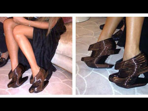 The fabulous shoes Maya bought for her birthday. (Image: Facebook)