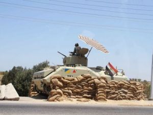 دبابة للجيش المصري في سيناء