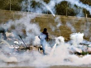 اصابة 100 فلسطيني في مواجهات مع القوات الاسرائيلية بالضفة 