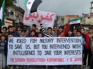 من شعارات بلدة كفرنبل
