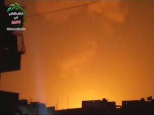 الانفجارات اضاءت سماء دمشق 