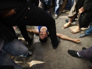 صدامات قرب ميدان التحرير 