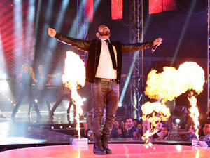 Tamer Hosny welcomes in the New Year in Amman (Image: Facebook)
