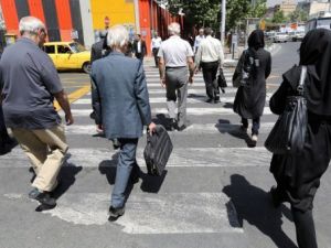 شارع في طهران قرب ساحة فاناك
