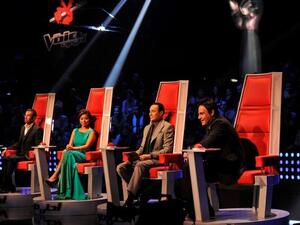 The coaches made themselves comfortable for the first live show of MBC's The Voice