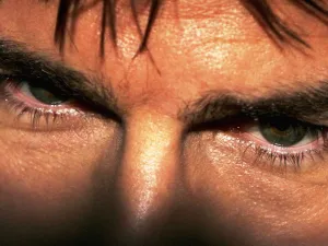 Eye for eye forgiveness, as victim of blinding gives pardon to attacker.