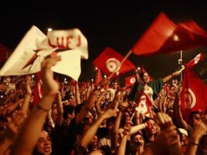متظاهرون مناهضون للحكومة في تونس
