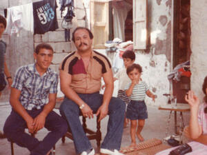 Members of the filmmaker's family at home in Ain al-Hilweh.