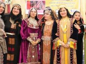Women participants show Yemeni traditional costumes in the first fashion show held in the country’s capital, Sanaa. (Al Arabiya)