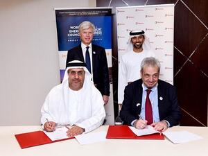 Dr. Matar Al Neyadi, Arnaud Breuillac, H.E. Eng. Suhail Mohamed Faraj Al Mazrouei, Hatem Nuseibeh.